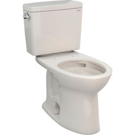 1.28 GPF Round Bowl Toilet, 17-3/16"W x 26-3/8"D x 30-1/8"H, Cotton