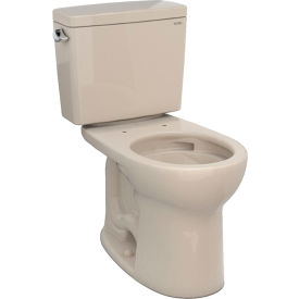 Drake 1.6 GPF Elongated Bowl Toilet, 17-3/16"W x 28-3/8"D x 30-1/8"H, Cotton