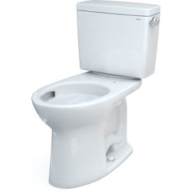 Drake 1.28 GPF Round Bowl Toilet, 19-1/8"W x 26-3/8"D x 30-11/16"H, Cotton