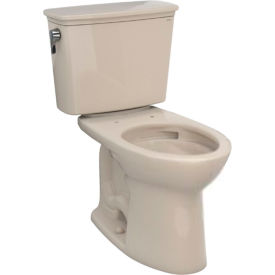 Drake II 1.28 GPF Elongated Bowl Toilet with Right Hand Flush, 17-1/4"W x 28-1/2"D x 30"H, Cotton