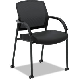 Lota Mesh Back Guest Side Chair, Black