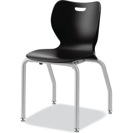 SmartLink Four-Leg Chair, 19-1/2" x 19-5/8" x 31", Onyx Seat, Onyx Base