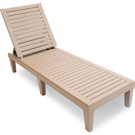 Oslo Patio Reclining Sun Lounger, Gray