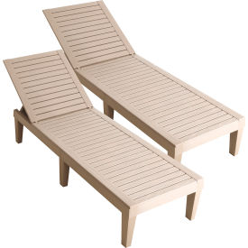 Oslo Patio Reclining Sun Lounger, Gray, Set Of 2