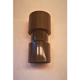High Impact Plastic Hose to Pole Adapter Fits For 1-1/2" & 2" Vacuum Inlets, Black