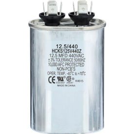Run Capacitor, 12.5 MFD, 440V, Oval