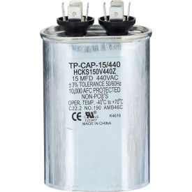 Run Capacitor, 15 MFD, 440V, Oval