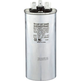 Run Capacitor, 35 + 7.5 MFD, 440V, Round