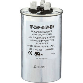 Run Capacitor, 45 + 5 MFD, 440V, Round
