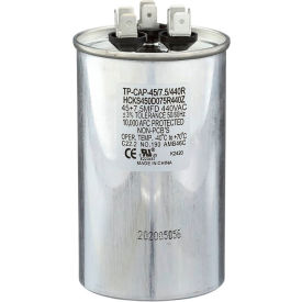 Run Capacitor, 45 + 7.5 MFD, 440V, Round