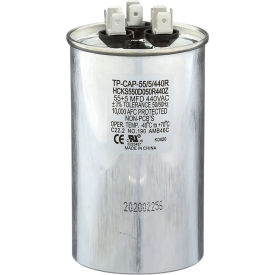 55 + 5 MFD, 440V, Round