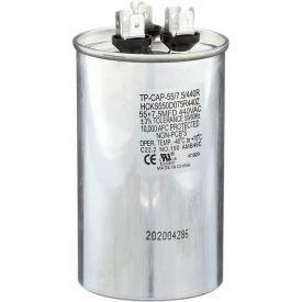 Tradepro Run Capacitor, 55 + 7.5 MFD, 440V, Round