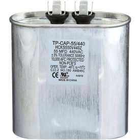 Run Capacitor, 55 MFD, 440V, Oval