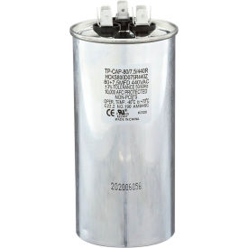Run Capacitor, 80 + 7.5 MFD, 440V, Round