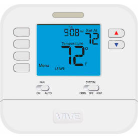 VIVE 700 Series Large Screen Thermostat, Programmable, 1H/1C