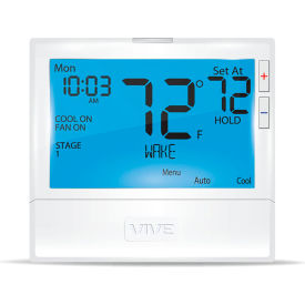 VIVE™ 800 Series Thermostat, Programmable Or Non Programmable Large Display, 3H/2C