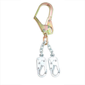 Rebar Positioning Lanyard, Chain, 2 Snaphooks, Rebar Hook, 22"