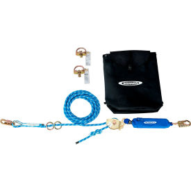 30' 2 Man Rope Horizontal Lifeline w/ D Bolt