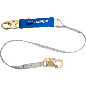 1" Web DeCoil Lanyard with Snap Hook & Tieback, 6 Feet