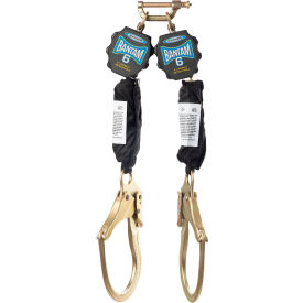 6' Bantam Twin Leg Web Self Retracting Lifeline w/ Steel Form Hook