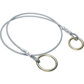 Cable Choker, 3'L, O Ring, 5/16" Vinyl Coated Cable
