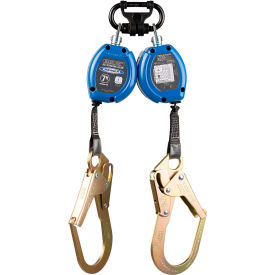 7' Baseline Twin Leg Web Self Retracting Lifeline w/ Steel Rebar