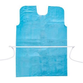 Exam Gown, 30" x 42", Blue, 50/Case