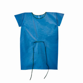 Non Woven SMS Gown, 28" x 42", Medium, Blue, 50/Case