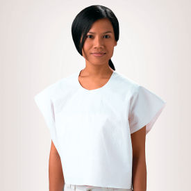 Tissue Exam Cape, 30" x 21", 3 Ply Tissue, White, 100/Case