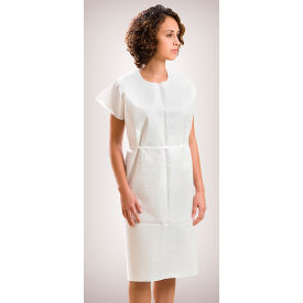 Exam Gown, 30" x 42", White, 50/Case