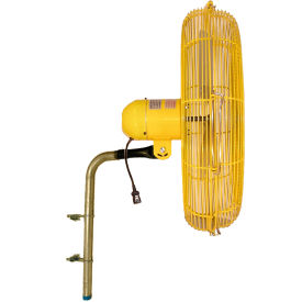24" C-Channel Mount Fan w/ Drop Cord Switch, 2 Speed, Yellow