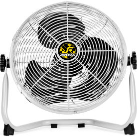 12" Industrial Workstation Fan, 3 Speed, Silver