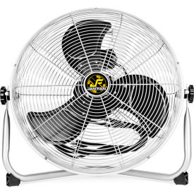 18" Industrial Workstation Fan, 3 Speed, Silver