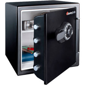 Fire/Water Safe, 1 Hour Fire Protection, Combination Lock, Shelf, 1.2 cu. ft.