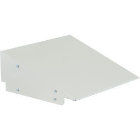 Slope Top Hood For Locker, 18"W x 18"D, Gray, Pack of 1