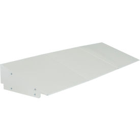 Slope Top Hood For Locker, 18"W x 18"D, Gray, Pack of 3