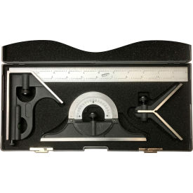 Precision Combination Squares with 12" Blade, Pack of 4