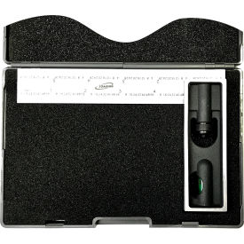 High Precision Double Square w/ 6" Steel Blade, Black