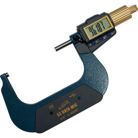 Digital Micrometer w/ Alloy Gold Anodized Friction Thimble & 4" Max Range