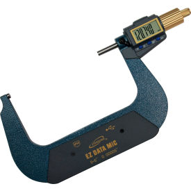Digital Micrometer w/ Alloy Gold Anodized Friction Thimble & 6" Max Range