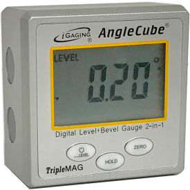 Digital Magnetic Angle Cube Gage Gauge w/ Large LCD Display