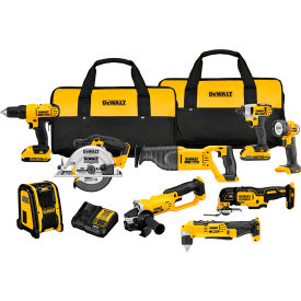 20V MAX 9-Tool Power-Tool Combo Kit w/ Soft Case Including 2 Batteries & Charger