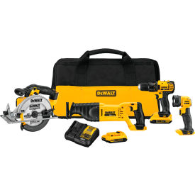 20V MAX 4-Tool Combo Kit w/ Saws, 21-1/2"L