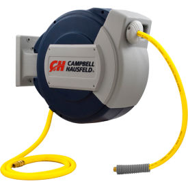 Retractable Hybrid Air Hose Reel with 3/8" x 50' Hose