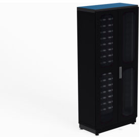 ESD Cabinet, 36"W x 18"D x 78"H, Black
