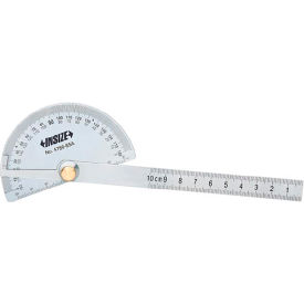 Insize Stainless Steel Protractor, 0-180 degrees