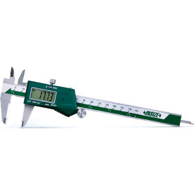 Stainless Steel Electronic Caliper with Ceramic Tipped Jaws, 0-12"/0-300mm Range