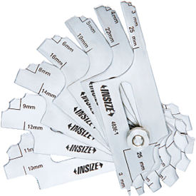 Insize Fillet Weld Gage, 4-3/4"L