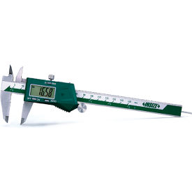 Electronic Caliper with Round Depth Bar, 0-6"/0-150mm Range