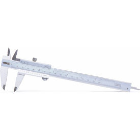 Stainless Steel Vernier Caliper, 0-12"/0-300mm Range, 1.128" Graduation